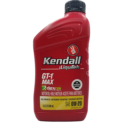 ACEITE KENDALL GT-1 MAX MO, FULL SINTETICO, 0W-20, 12/1, GEN2