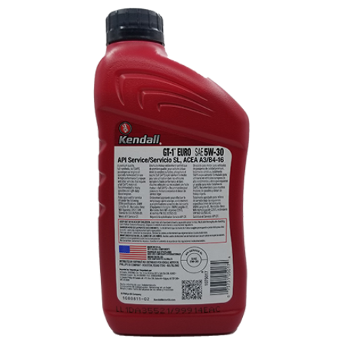 ACEITE KENDALL GT-1 EURO MO, FULL SINTETICO, 5W-30, 12/1