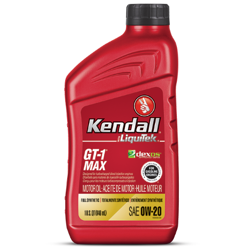 ACEITE KENDALL GT-1 MAX MO, FULL SINTETICO, 0W-20, 12/1, GEN3