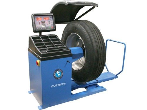 BALANCEADORA DE LLANTAS ATLAS P/ CAMIONES WBT210 C/ CUBIERTA Y MONITOR
