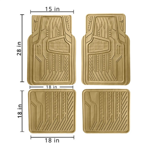 ALFOMBRA ALL-TERRAIN PVC XL-A024-BE, BEIGE, 4pcs