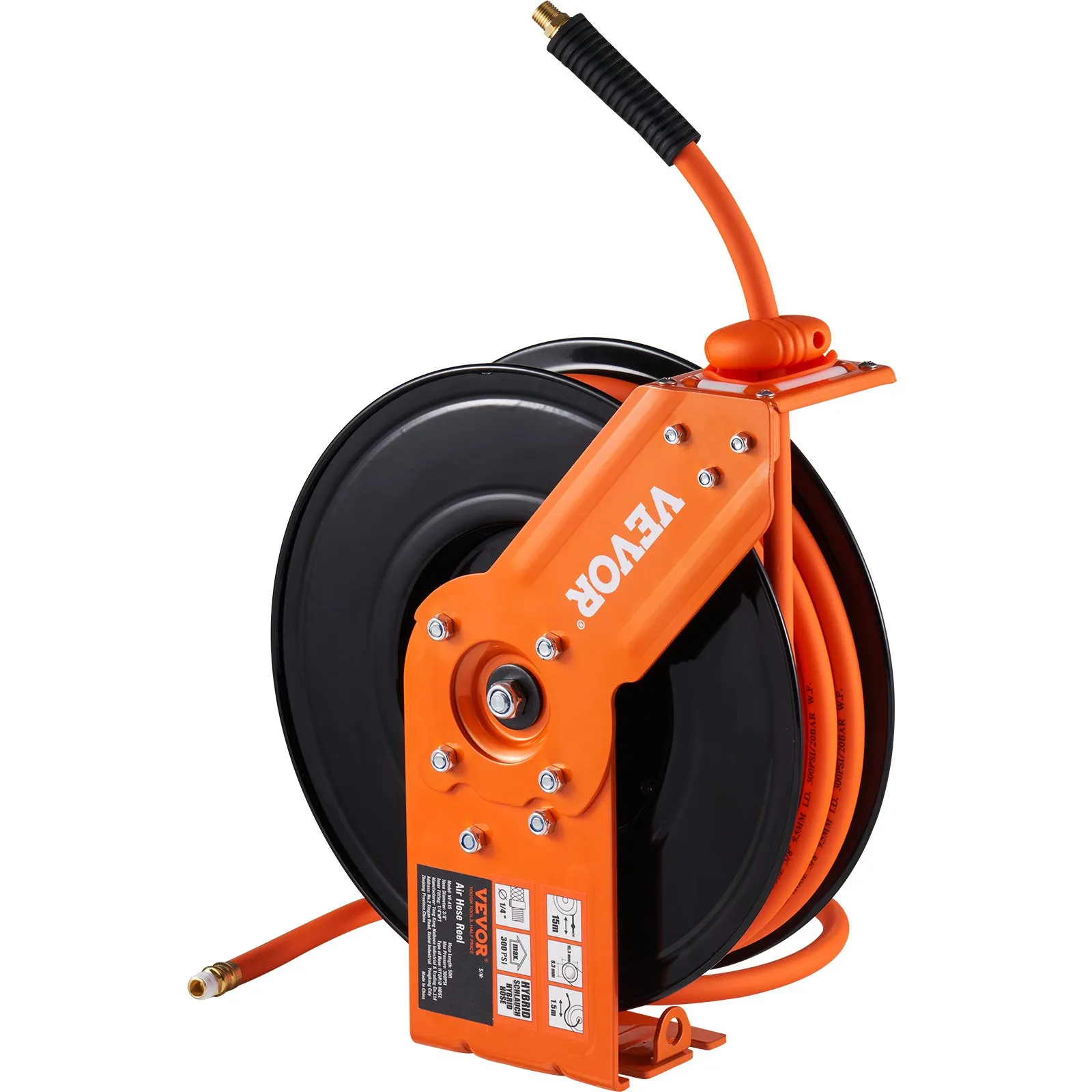 CARRETE ABIERTO WMT-VVRAHR VEVOR P/ AIRE, 3/8", 50 PIES